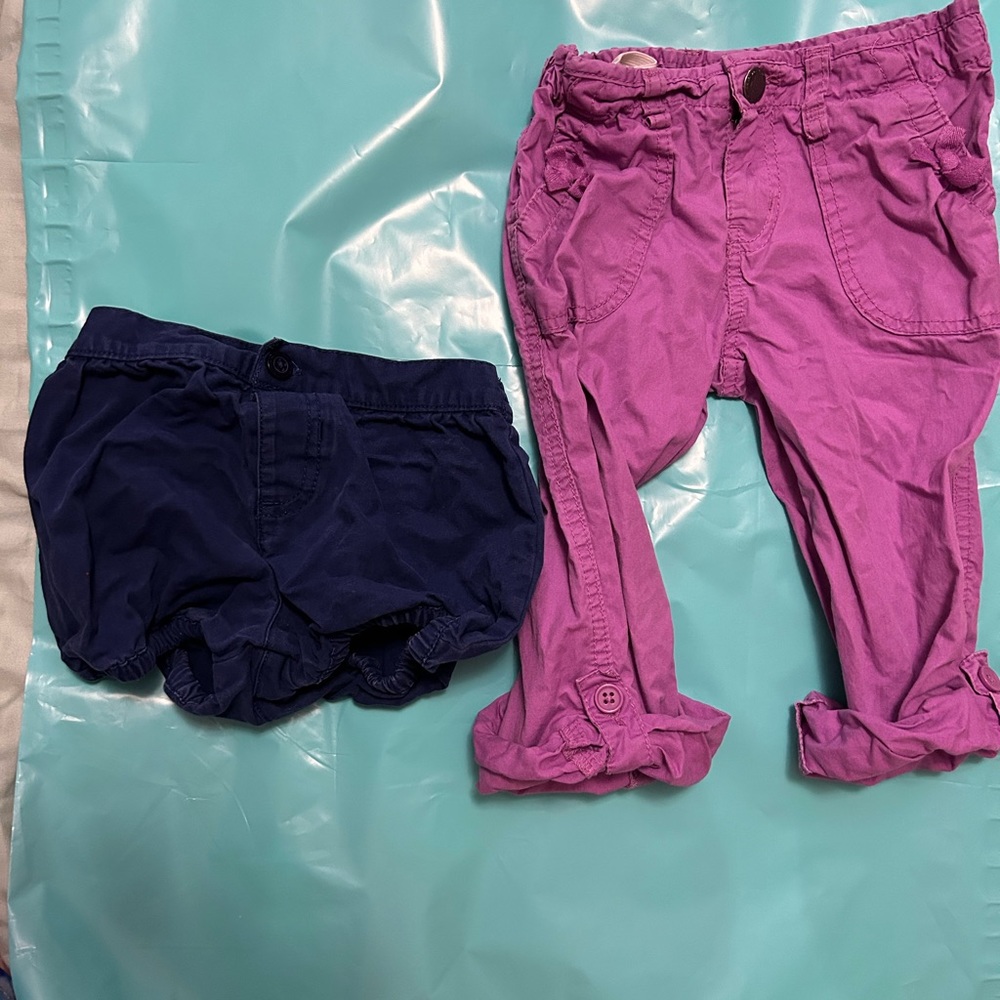 VINTAGE Koala Baby 24 months/2T blue shorts & purple pants - no longer made!